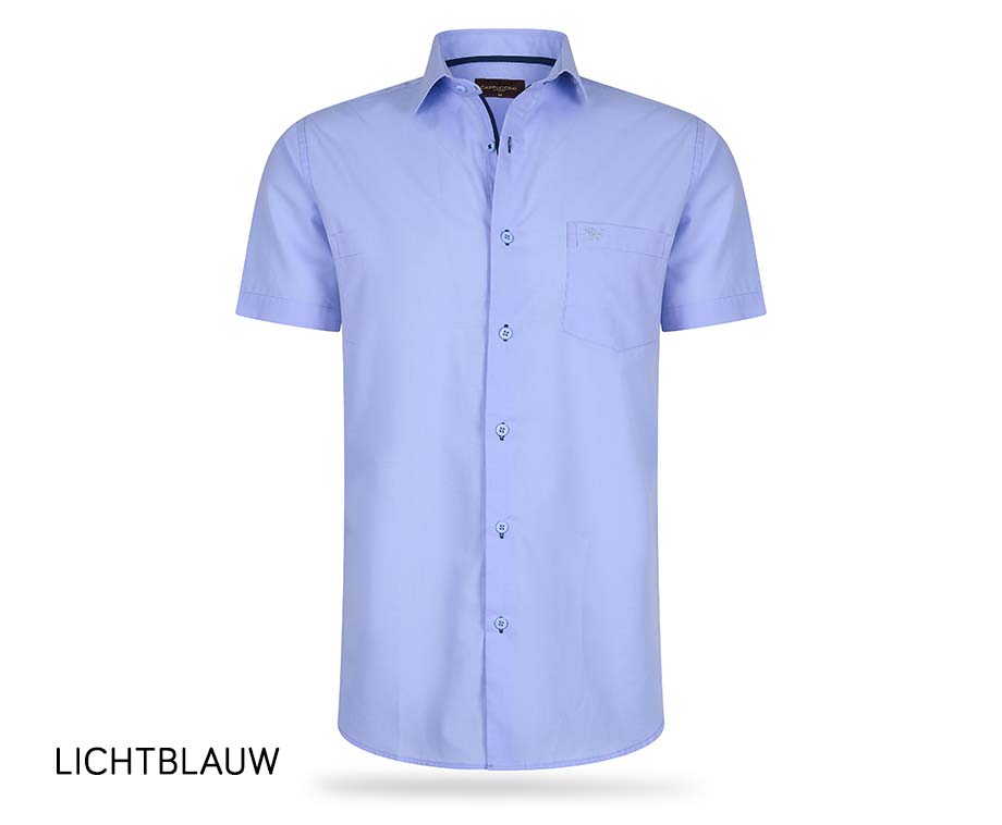 Cappuccino Short Sleeve Shirt Light Blue Size L
