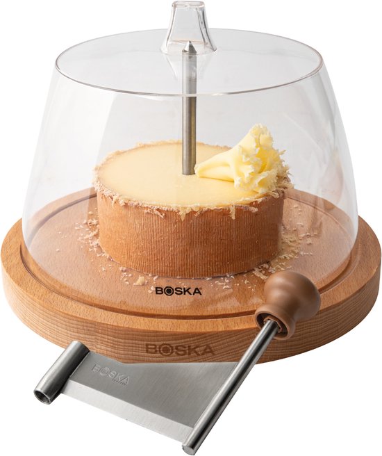 Boska Cheese Curler Amigo with Stolp - Tete de Moine cheese curler - Tete de Moine - Chocolate curler - 220 x 220 x 175 mm - Partiellement lavable au lave-vaisselle - Ustensiles de cuisine - Accessoires de cuisine - Garantie 10 ans