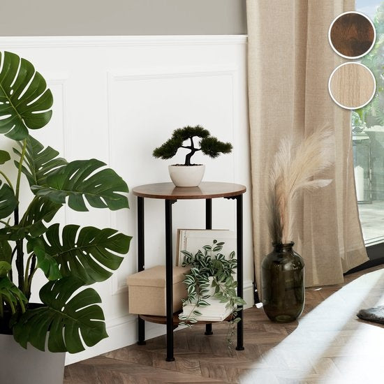 tectake - Table d'appoint Ballina lumière industrielle, table d'appoint - 404218