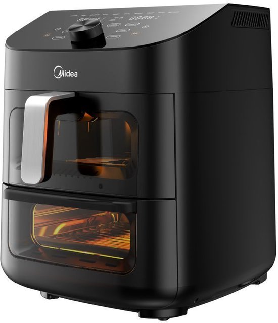 Friteuse à air chaud MF-CY110A - Friteuse à air chaud - double étage - friteuse à air chaud superposable - synchronisation Wi-Fi intelligente avec Alexa - Conception verticale XL de 11 L peu encombrante - Panier-grill 10-en-1 - Convient pour 3 à 8 personn