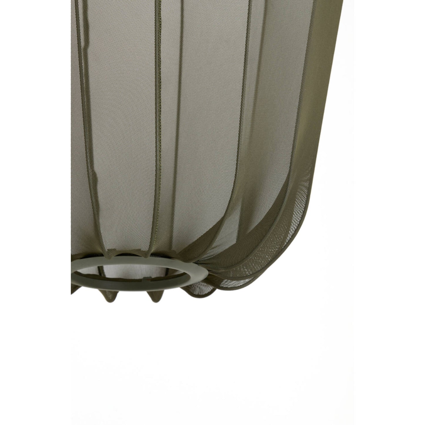 Light & Living Lampe pendante Plumeria - Ø42x50 cm - Vert foncé - Textile + Métal - E27