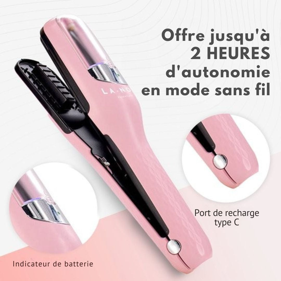 Epilateur pour cheveux fourchus - La Nou® Split Remover 4 - Accessoires inclus - Rose
