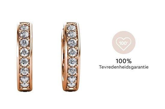 Yolora Boucles d'oreilles enfants avec cristaux Kalpa Camaka - couleur Ros� - plaqué or 18K Ros�