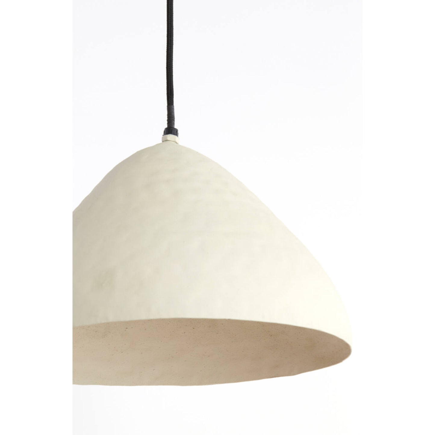 Light & Living ELIMO Lampe suspendue Ø32x20 cm - Crème/Blanc mat - Métal moderne - E27