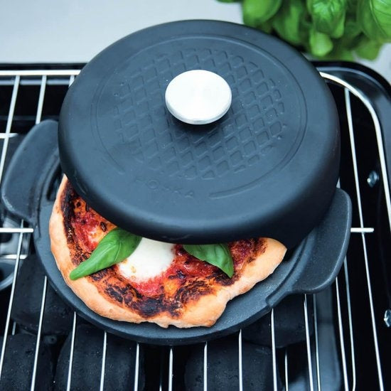 Boska Pizza Baker BBQ Mini - Noir - 23 x 19 x 6cm - Rond - Fonte