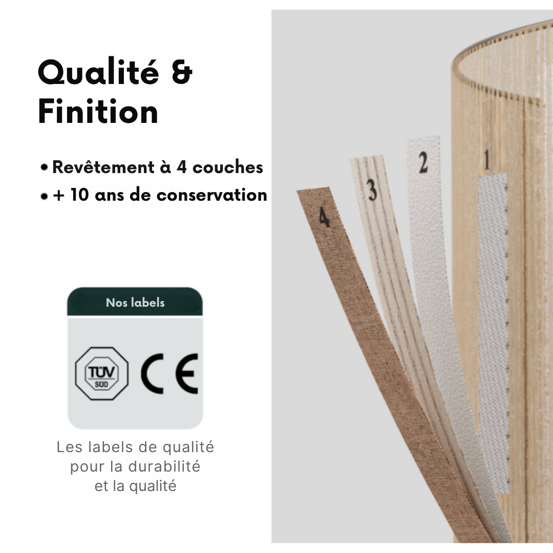 Plafonnière Nolt - E27 Lampe - 10W - ⌀ 45cm - Jute - Marron