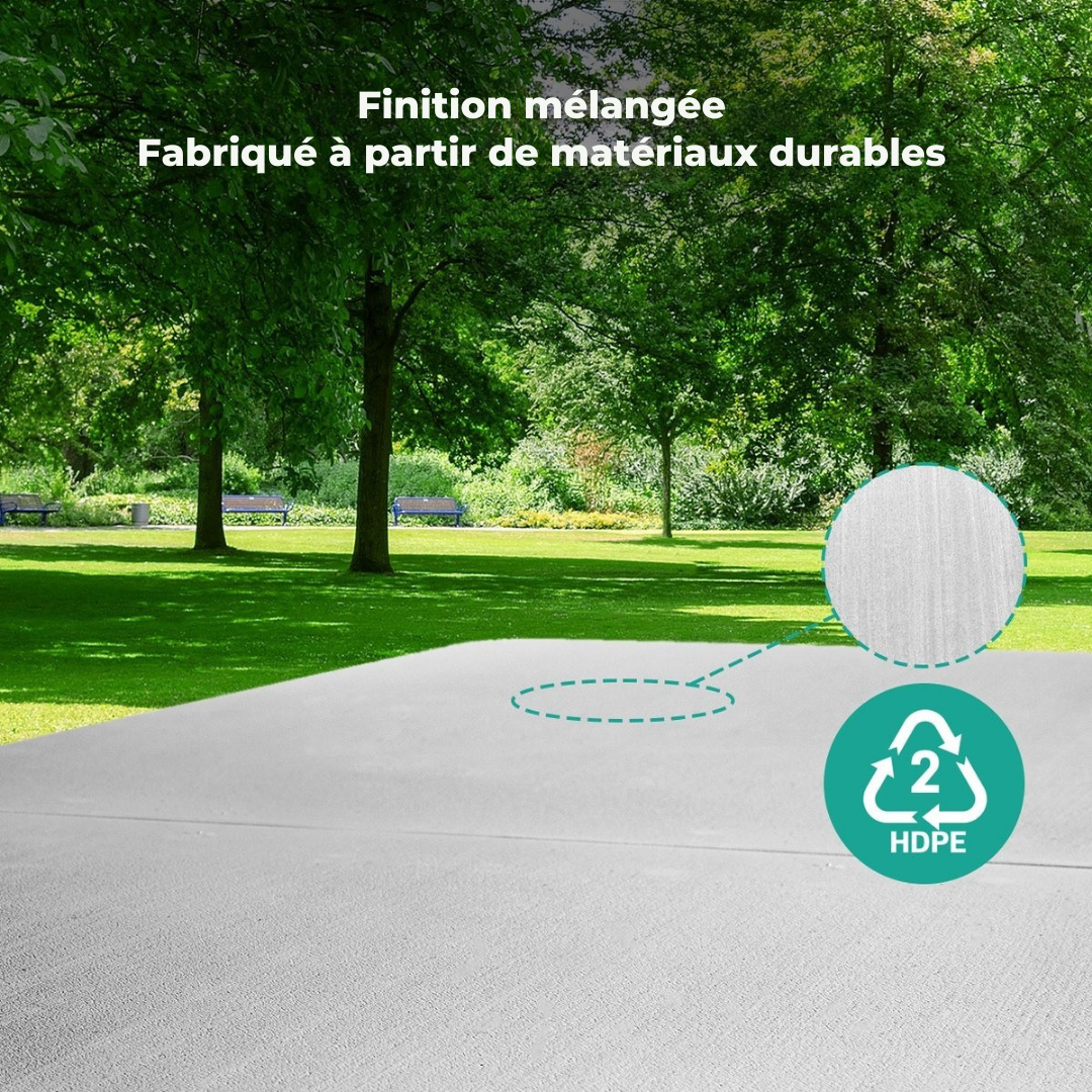 LifeGoods Table pliante - 60x120cm - Table de camping - Résistante aux intempéries - Table pliante - Blanche