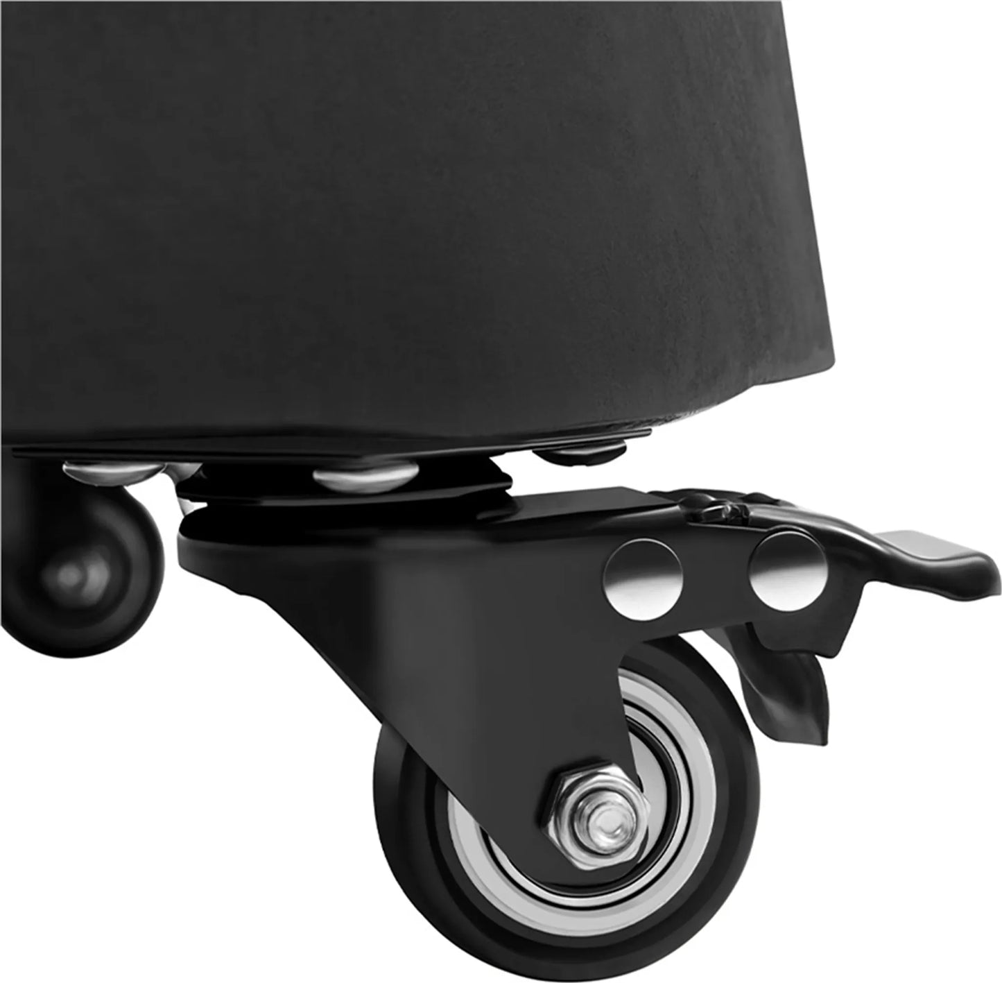 Yaheetech Base de parasol sur roues 24 kg - Avec 4 roulettes avec frein et deux adaptateurs pour Ø 38 mm et Ø 48 mm - Pour terrasse et jardin - Résine noire et métal - 52 x 52 x 42 cm