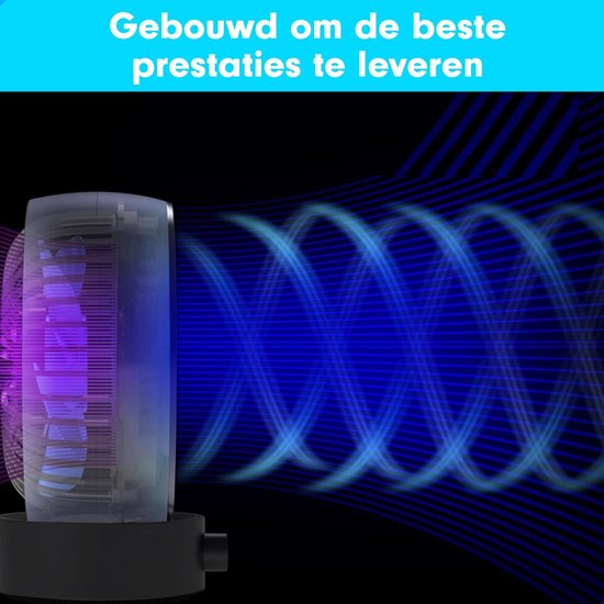 K&L Silent Fan - Modèle de table - Alimenté par USB - Inclinable - Blanc