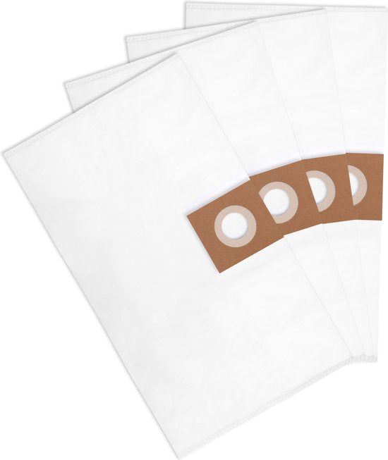 VONROC Sacs d'aspirateur synthétiques pour VONROC VC504AC, VC506AC & VC509AC - 4 pièces
