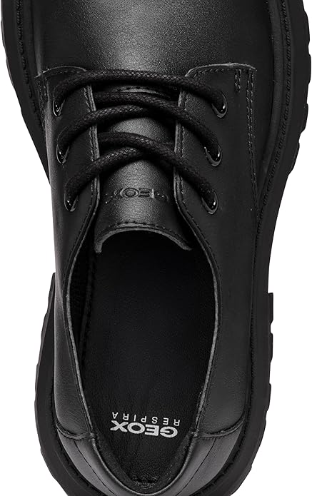 Chaussures Geox J Maquinnens Girl Uniform, robe, noires - Pointure 41 EU - Chaussures derby respirantes à enfiler