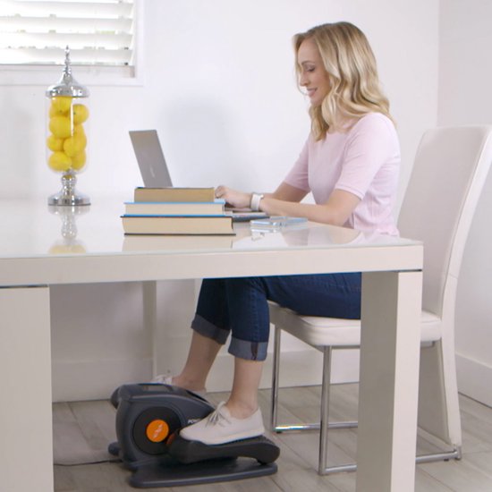 Mediashop VibroLegs Elliptical - Mini vélo d'appartement - vélo elliptique motorisé pour faire plus d'exercice tout en restant assis - vélo d'appartement pour le bureau à domicile et les loisirs
