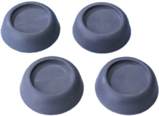 Wenko Amortisseurs de vibrations 4,5 x 2 cm, gris, lot de 4