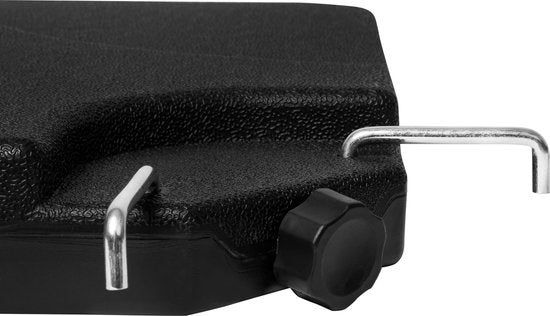 Tuiles pour parasol Bardolino - VONROC - 50x50cm - Capacité 25L - 4 pièces pour maintien de parasol - noir