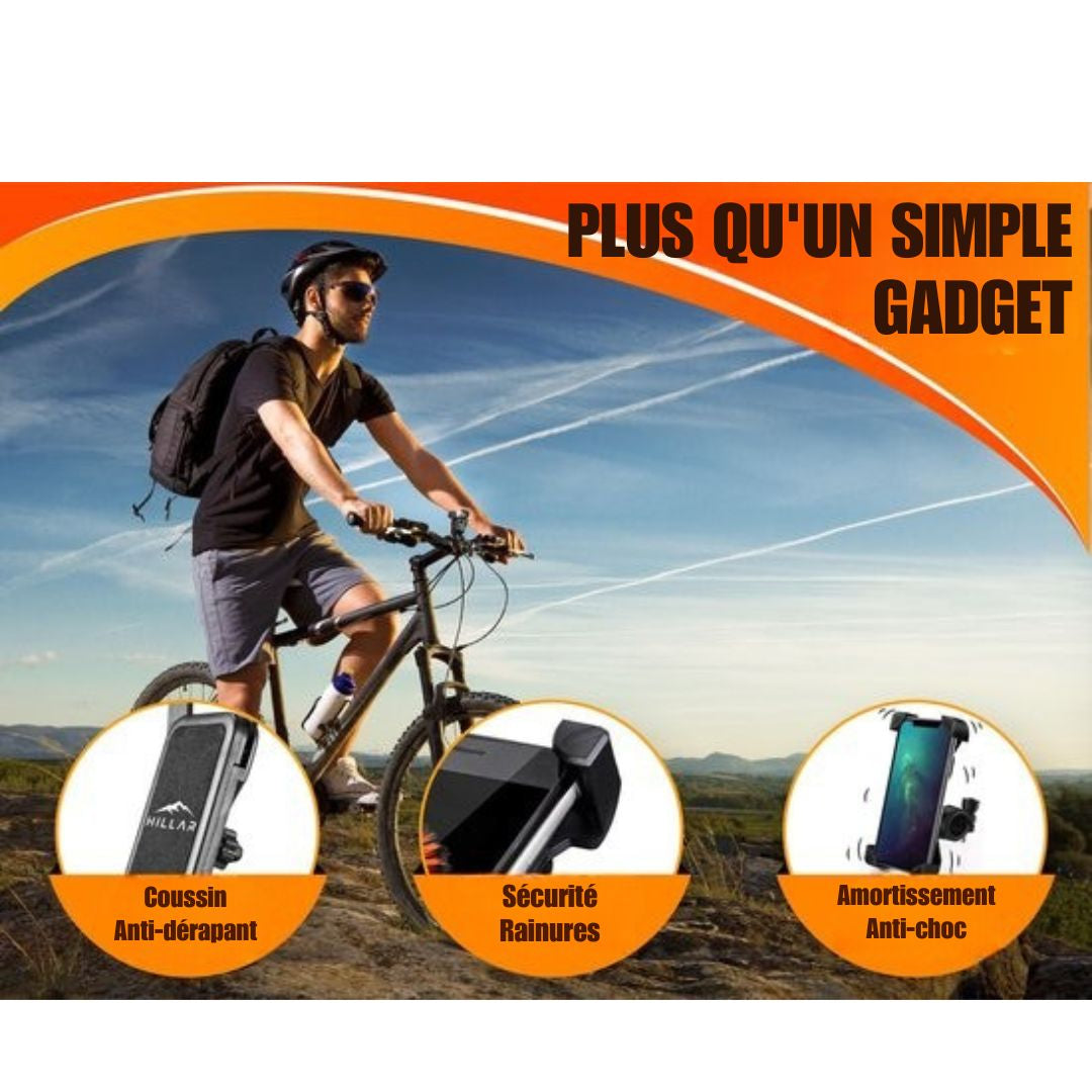 Support de téléphone pour vélo Hillar - Vélo - Moto - Scooter - Noir