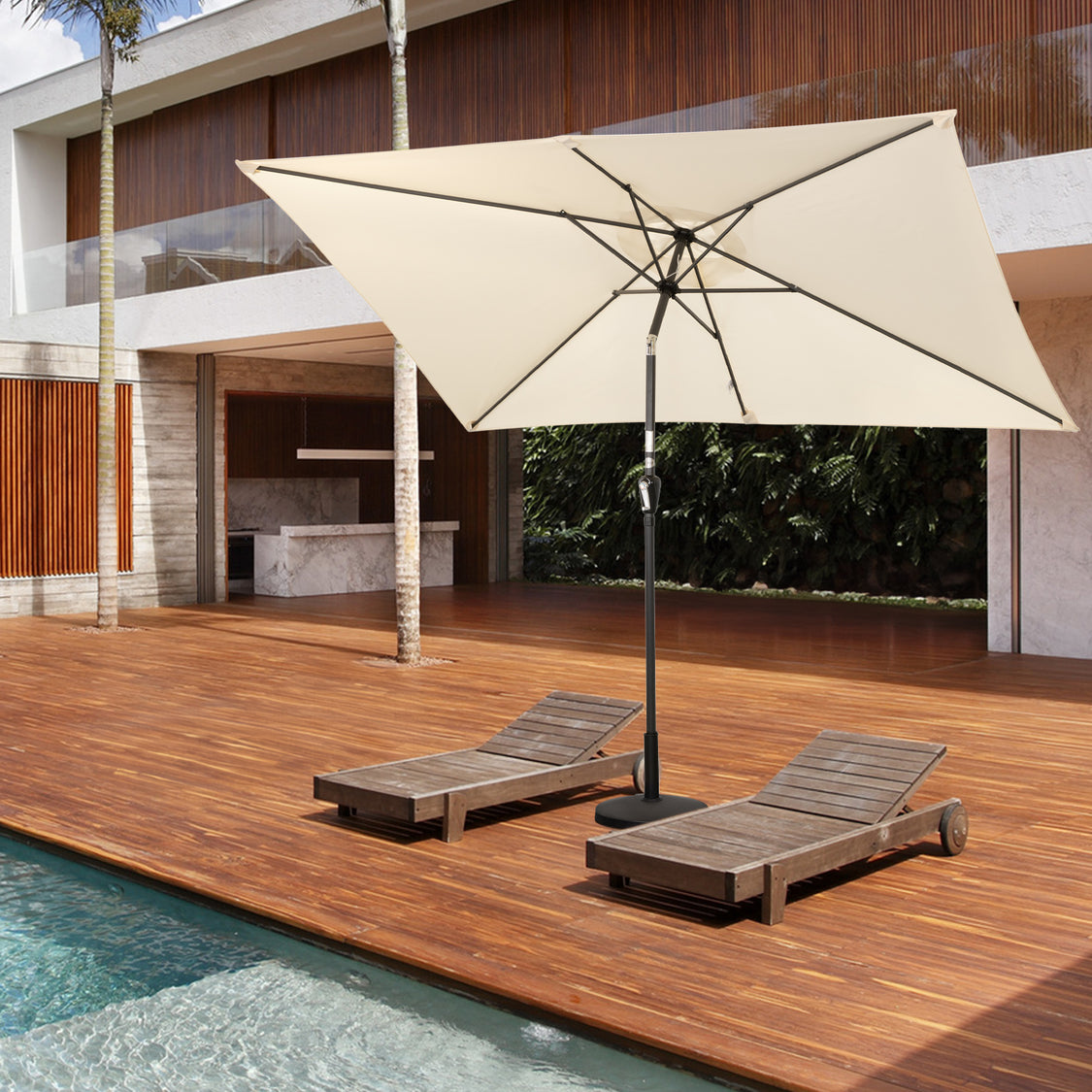 Angel Living Parasol - 200 x 300 cm - Inclinable - Rectangulaire - Beige