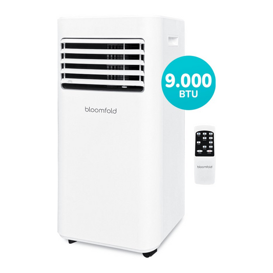 Climatiseur mobile - Bloomfold - 9000 BTU - Silencieux et Facile à Installer - Jusqu'à 25m² - Mode Wifi & Application