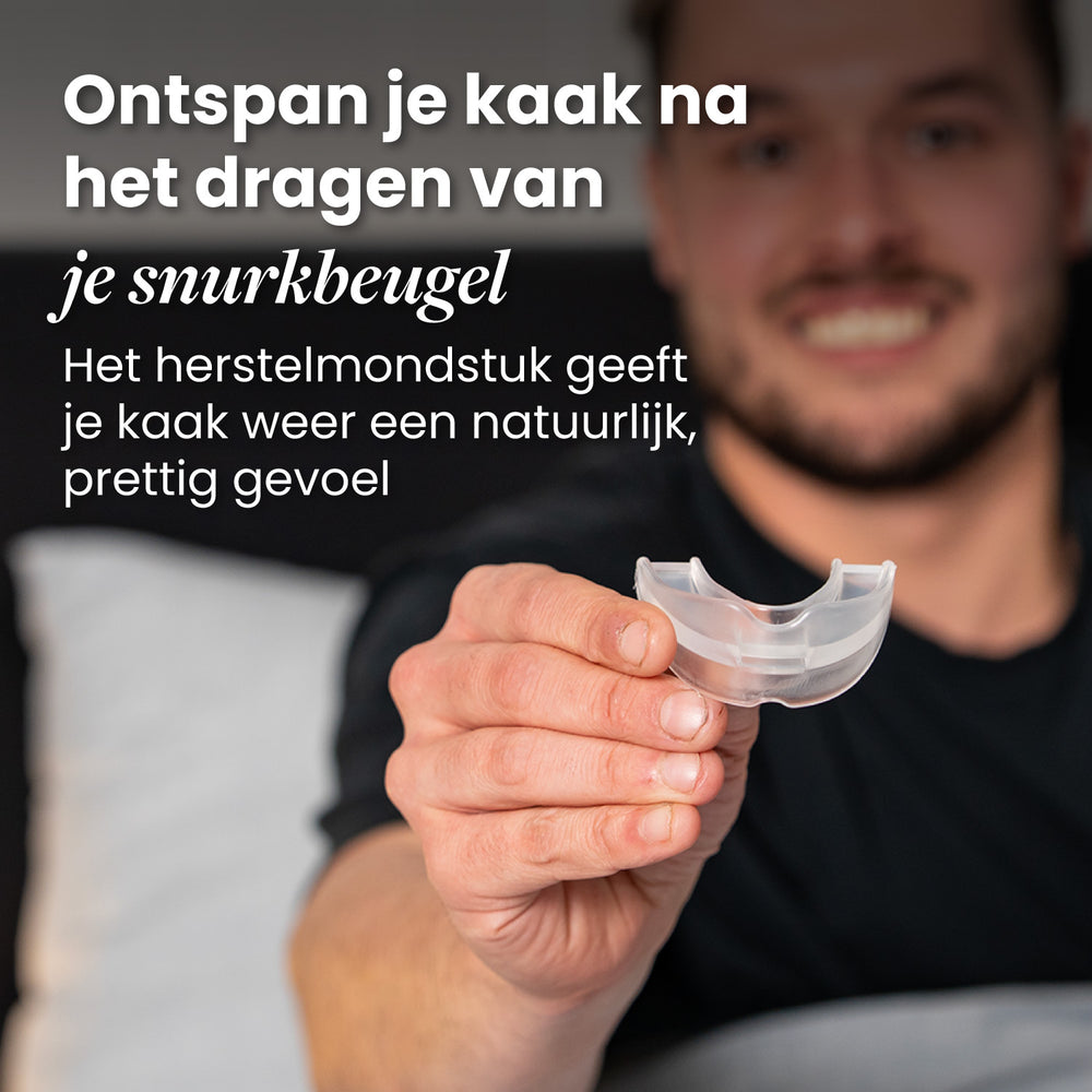Embout buccal de récupération Dreamcare - Réinitialisation relaxante de la mâchoire pour le matin