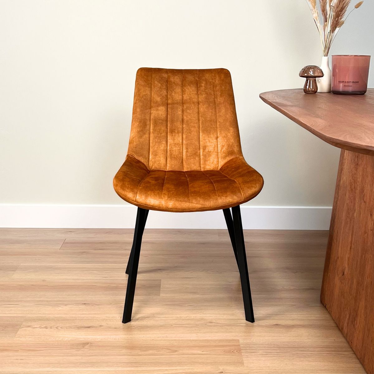 Furniture31 Riva Dining Chair - Gold - Set of 2 - 87 cm x 41 cm - 49 cm hauteur d'assise