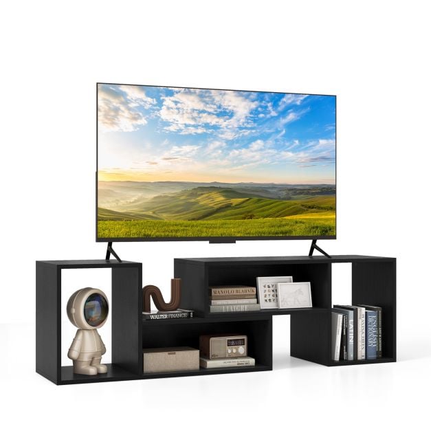 Console TV 2 pièces Centre de divertissement moderne et minimaliste