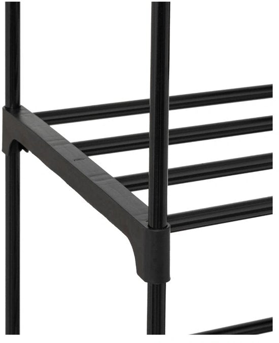 Étagère à chaussures modulaire à 8 étages pour 32 paires Five® - Noir - Facile à monter
