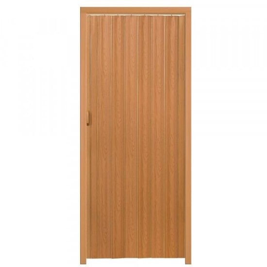 Porte pliante harmonica - Tectake - paroi pliante - Avec poignée - Résistante à l'eau et peu encombrante - 80x203 cm - Hazel