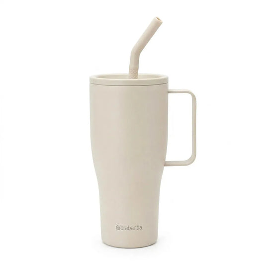 Gobelet isotherme Brabantia - Paille - 830 ml - 6 h/15 h - 20,4 x 13 cm