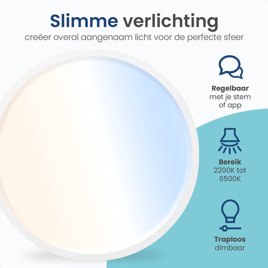 Gologi Smart Spot - Smart Lamp - LED - Ampoule LED - Lumière blanc chaud - Smart GU10 - CCT - 700 lumens - 5 kWh