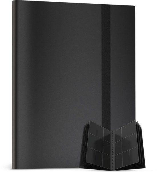 NAPI Collecting Folder 360 Cards - Pro Binder Folder for Cards - Trading Card Folder - 9 Pocket - Premium Card Binder - 20 Pages - A4 Size - Black
