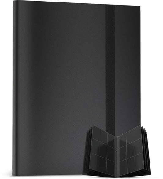 NAPI Collecting Folder 360 Cards - Pro Binder Folder for Cards - Trading Card Folder - 9 Pocket - Premium Card Binder - 20 Pages - A4 Size - Black