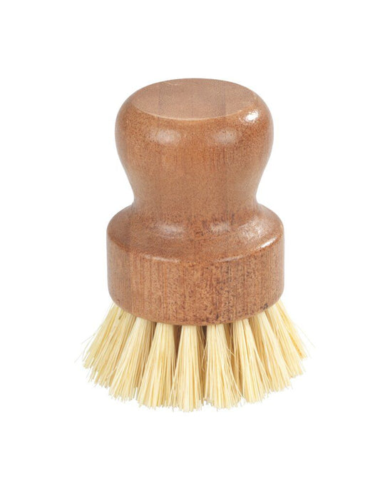 Brosse à vaisselle WENKO Matz – Bambou et sisal – Durable – Marron – 6 x 8 x 6 cm