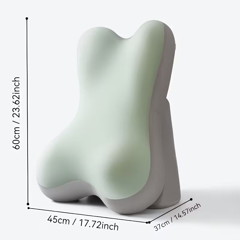 Coussin de soutien dorsal réglable Elhive - Mousse à mémoire de forme ergonomique - Coussin de lit avec repose-jambes