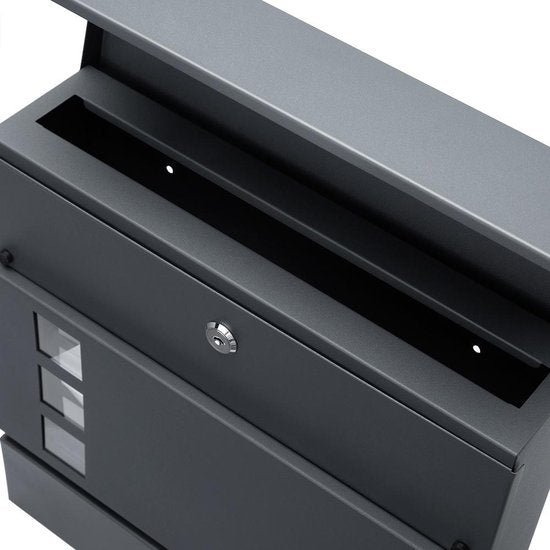 Boîte aux lettres design - Cadre de vue - Anthracite