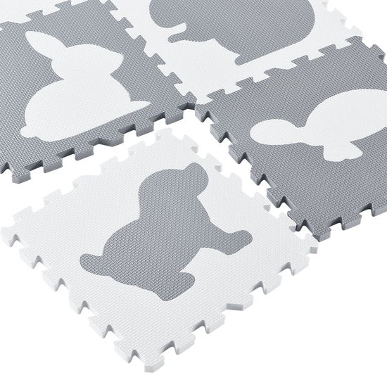 Tapis de puzzle pour enfants - Timon - 36 pièces - Composé de lettres et de chiffres