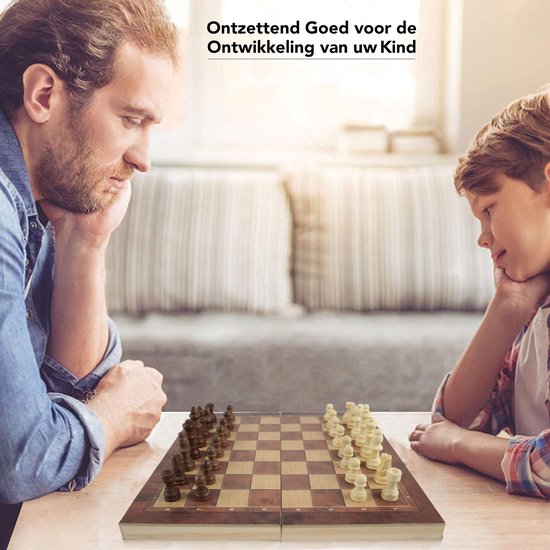 Windsor CheckMate Chessboard - Jeu de dames et de backgammon