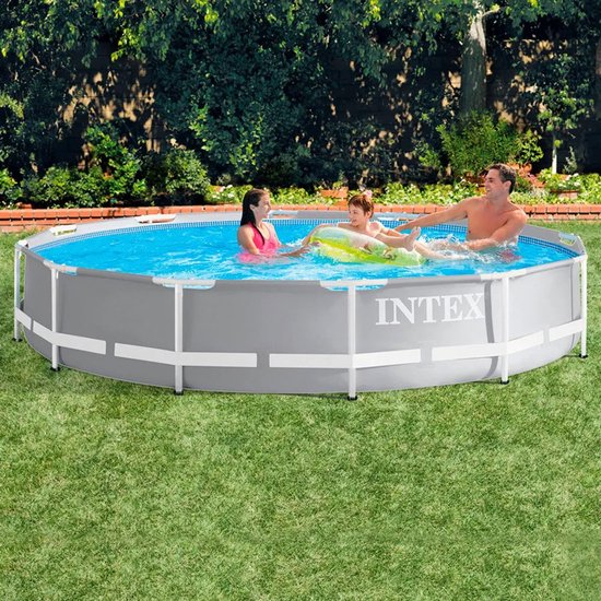 Piscine à armature Intex Prism - Modèle rond - 366 x 76 cm - Bleu