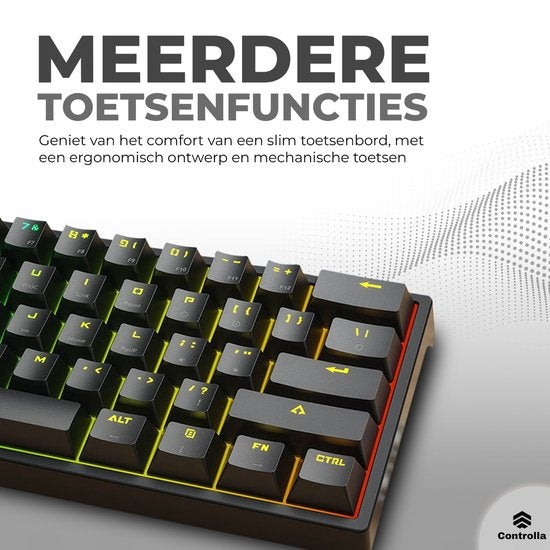 Clavier de jeu 60 pour cent - Clavier de jeu mécanique - Clavier de jeu - QWERTY