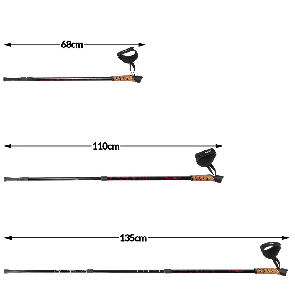 Sportana Sportana Nordic Walking stokken - rood
