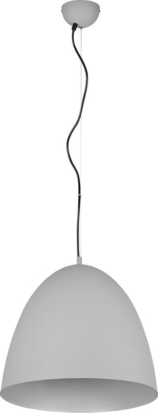 Reality - Suspension LED - Luminaire suspendu - Douille E27 - 1 source lumineuse - Ronde - Grise - Aluminium
