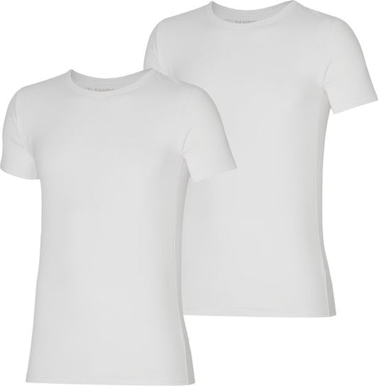 Apollo - XXL - T-shirt en bambou - Pack de 2 - Col rond - Blanc