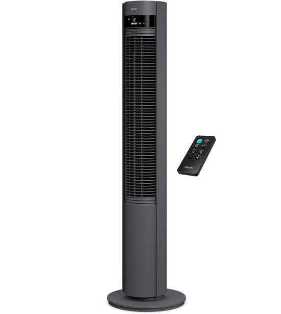 Duux Elevate – Ventilateur colonne silencieux avec ioniseur – 26 vitesses et mode veille - Gris