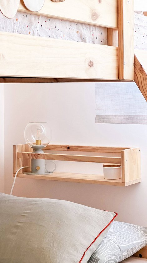 Astigarraga Etagère murale - étagère murale - étagère à épices - 60cm - pin PEFC