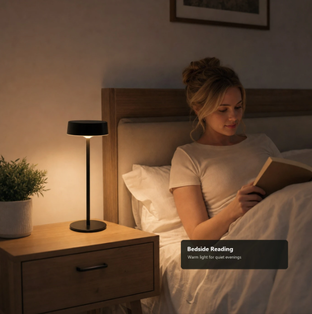 Lampe de table Arlgsite Solar - Sans fil - Rechargeable via USB-C - Intensité réglable - 3 modes de couleur