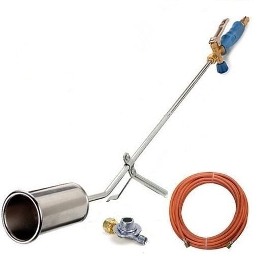 Désherbeur thermique - CFH - Brûleur de mauvaises herbes - Régulateur de pression libre - tuyau de gaz 5m
