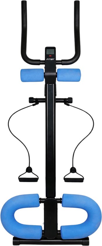 Fitby AB Machine - Entraînement des muscles abdominaux - Réglable - Fitness - Home Gym - Équipement d'entraînement des muscles abdominaux - Noir/Bleu