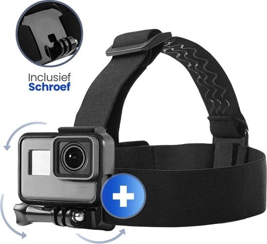 Garpex® Adjustable Head Strap - Support universel pour diverses caméras d'action