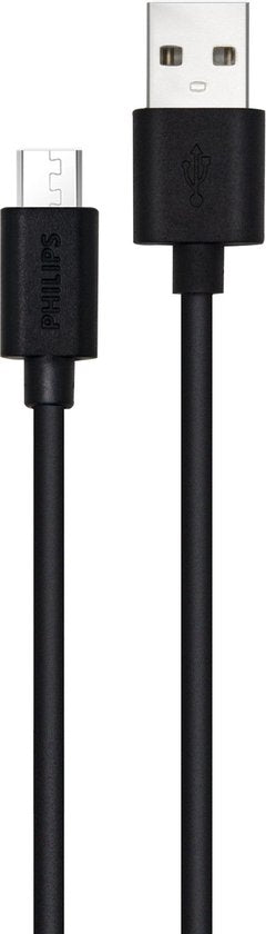 Câble USB 2.0 Philips - DLC3104U/00 - USB-A vers Micro-USB - Longueur : 1,2 mètre
