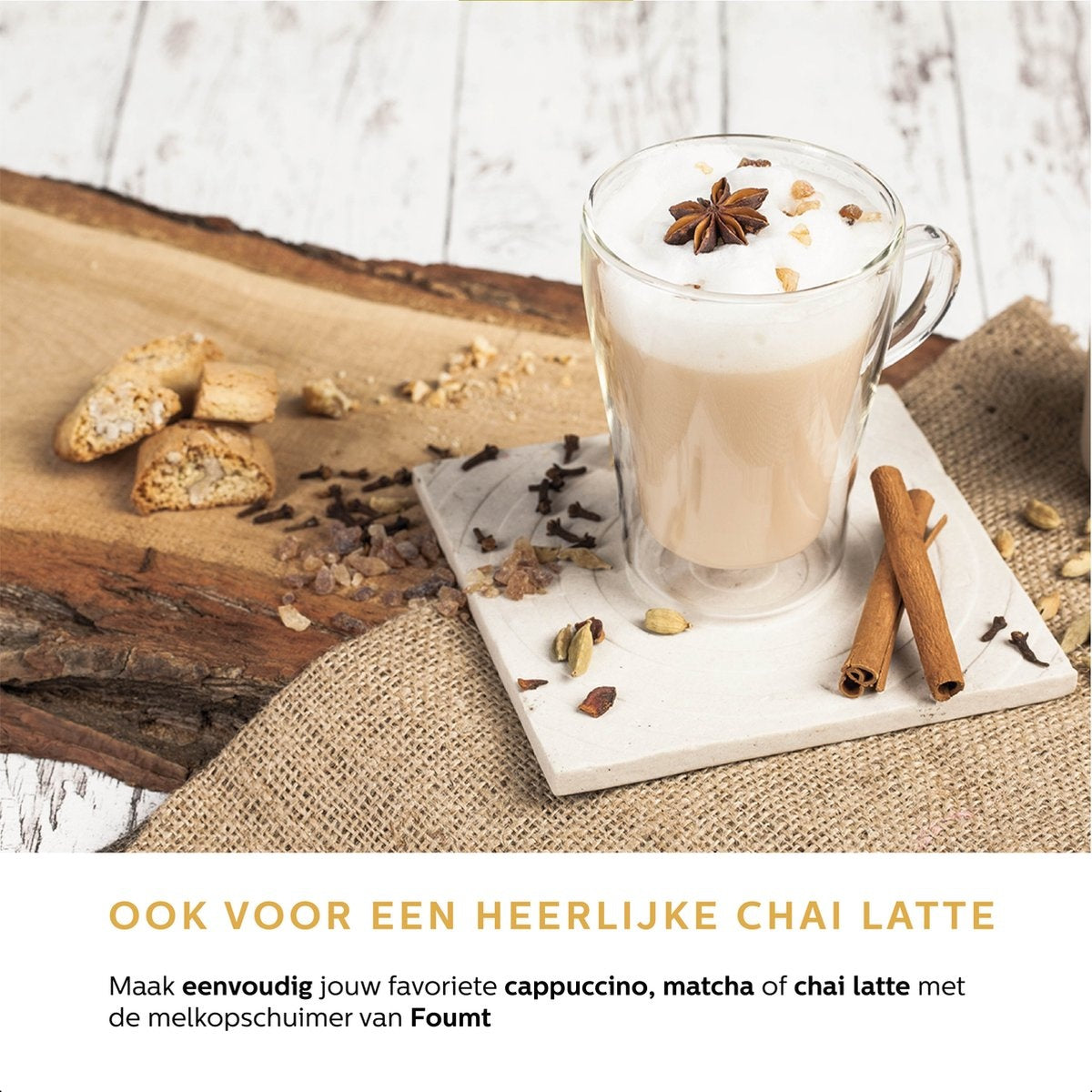 Ocina - Mousseur à lait petit - blanc