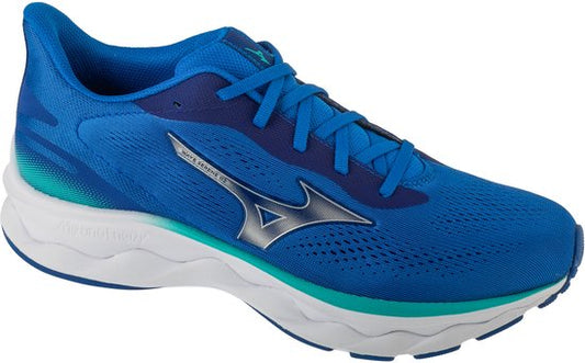 Mizuno Wave Serene 2 - Chaussures homme - Bleu/Argent/Jaune - Taille 44.5