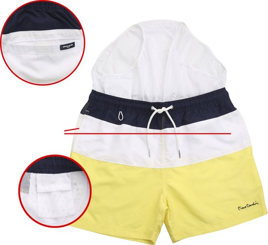 Pierre Cardin - Short de bain bloqué pour homme - Multi - Taille S